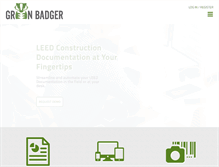 Tablet Screenshot of getgreenbadger.com